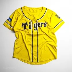 تیشرت بیسبالی زرد