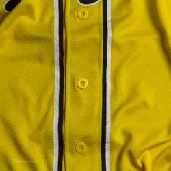 تیشرت بیسبالی زرد