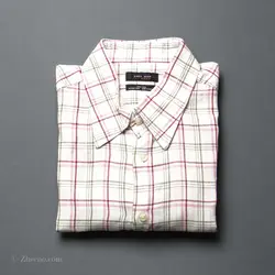 پیراهن کنف آستین کوتاه  Zara Man