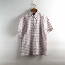 پیراهن کنف آستین کوتاه  Zara Man