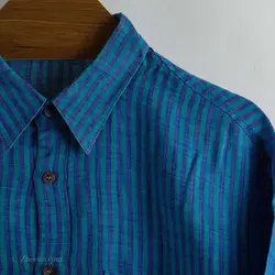 پیراهن کنف آستین کوتاه  Raika