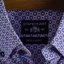 پیراهن نخی آستین کوتاه  State of Art