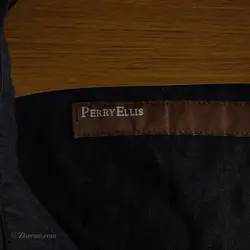 پیراهن کنف آستین کوتاه Perry Ellis