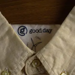 پیراهن کنف آستین کوتاه  Good Day