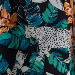 پیراهن هاوایی ClockHouse طرح برگ و ببر