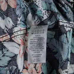 پیراهن هاوایی ClockHouse طرح برگ و ببر