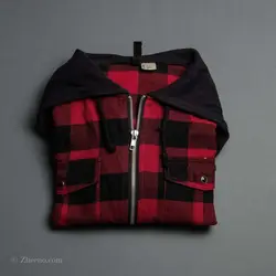 پیراهن پشمی کلاه دار   H&M