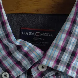 پیراهن نخی آستین کوتاه  Casa Moda