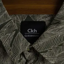 پیراهن هاوایی ClockHouse طرح برگ