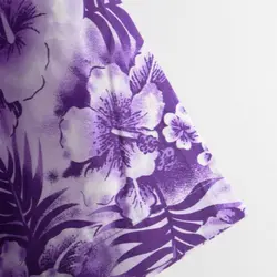 پیراهن هاوایی طرحدار بنفش