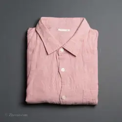 پیراهن کنف آستین کوتاه   Gu