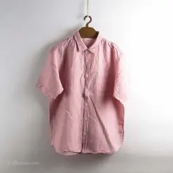 پیراهن کنف آستین کوتاه   Gu