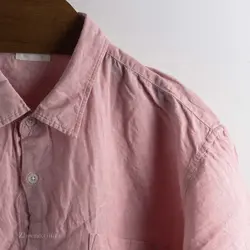 پیراهن کنف آستین کوتاه   Gu