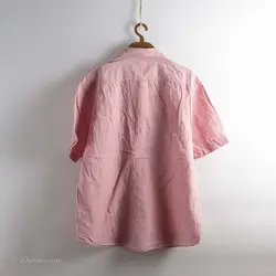 پیراهن کنف آستین کوتاه   Gu