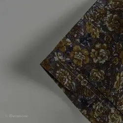 پیراهن نخی آستین کوتاه  طرحدار