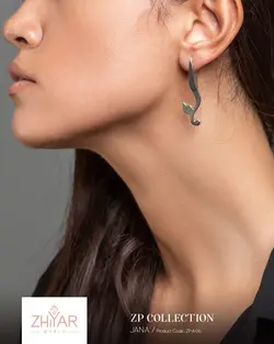 گوشواره نقره جانا