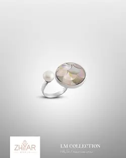 نیم ست نقره صدف فلسی