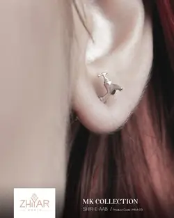 گوشواره نقره شیر آب