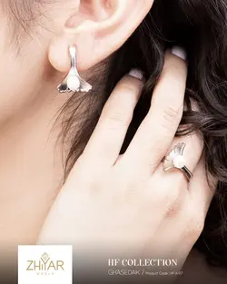 گوشواره نقره قاصدک