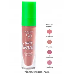 رژ لب مایع استی مات میس بیوتی گلدن رز