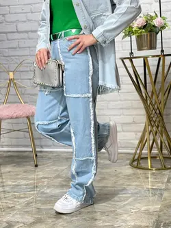 شلوار بگ ریش دار (2206)