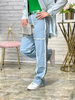 شلوار بگ ریش دار (2206)