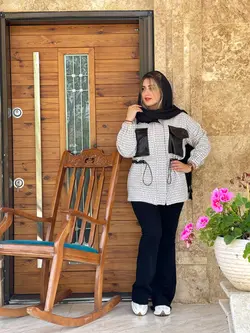 پالتو شنل ترکیبی کمرگت (2501)