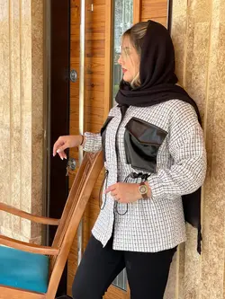 پالتو شنل ترکیبی کمرگت (2501)