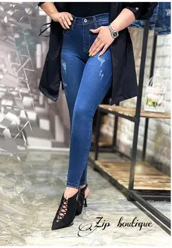 شلوار جین سرمه ای قد۸۸