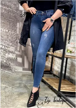 شلوار جین سرمه ای قد۸۸