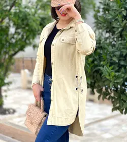 شومیز کرم بغل زنجیردار(1417)