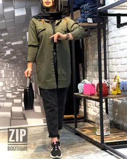 شومیز مانتویی ضخیم کتان پاییزه (۱۰۲۲)