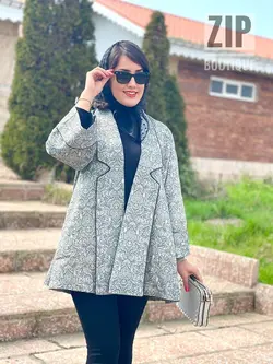 مانتو ژاکارد مزونی عیدانه(۱۳۴۶)