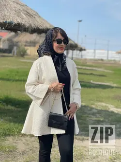 مانتو ژاکارد مزونی عیدانه(۱۳۴۶)