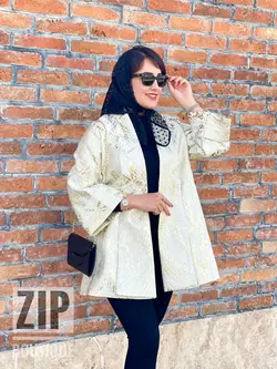 مانتو ژاکارد مزونی عیدانه(۱۳۴۶)