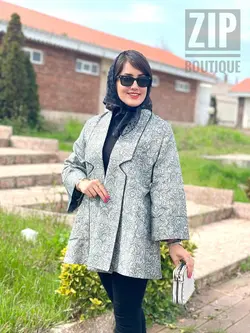 مانتو ژاکارد مزونی عیدانه(۱۳۴۶)