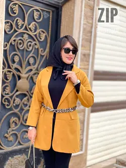 مانتو کتی دخترونه کمر زنجیردار(۱۳۳۰)