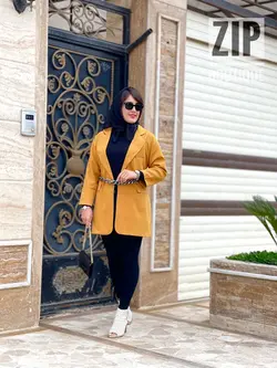 مانتو کتی دخترونه کمر زنجیردار(۱۳۳۰)