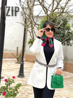 مانتو کتی دخترونه کمر زنجیردار(۱۳۳۰)