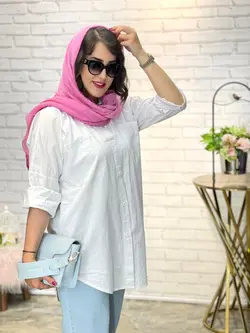 شومیز سفید  اسپرت‌ (1589)