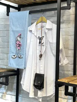 شومیز سفید  اسپرت‌ (1589)