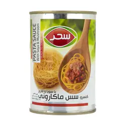 کنسرو سس ماکارونی با سویا و قارچ سحر400 گرم