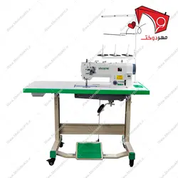 چرخ خیاطی راسته دوز دو سوزن دو ماکو صنعتی موتور سر خود زوجی مدل ۲۸۴۵