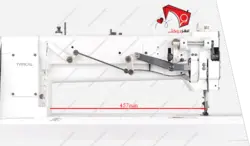 چرخ خیاطی راسته دوز دو پایه تو دلی بلند تیپیکال مدل GC20606-1L18