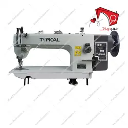 چرخ خیاطی صنعتی دو پایه تیپیکال ۱۲ درجه دهنه بلند موتور سرخود مدل GC0313DCX