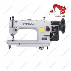 چرخ خیاطی صنعتی دو پایه تیپیکال ۱۲ درجه موتور سرخود مدل GC0303DCX