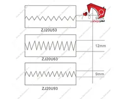 چرخ خیاطی هفت و هشت زوجی (زیگزاگ) مدل ۲۰U93 موتور بزرگ