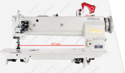 چرخ خیاطی دوپایه مبل دوزی دو سوزن دو ماکو دهنه بلند تیپیکال مدل GC20606-L18