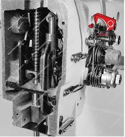 چرخ خیاطی بطر دو سوزن کله اسبی هایلید مدل GC24528-B