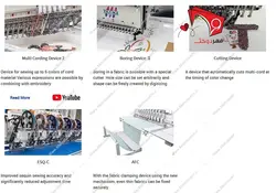 ماشین گلدوزی و پولک دوزی صنعتی چند کله تاجیما